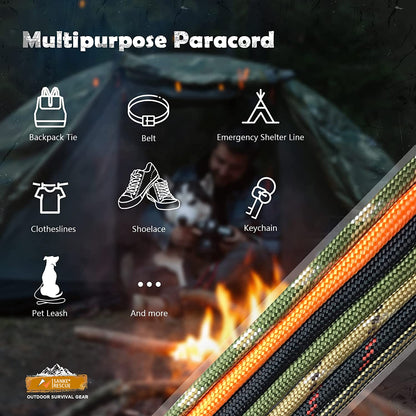 Paracord Survival Parachute Fire Cord Survival Ropes