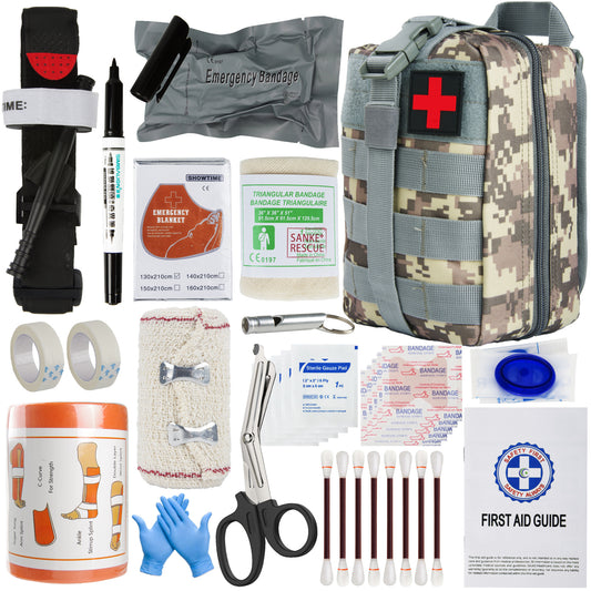 Military Survival IFAK Gear Molle Bag Medical Emergency Survival First Aid Kit