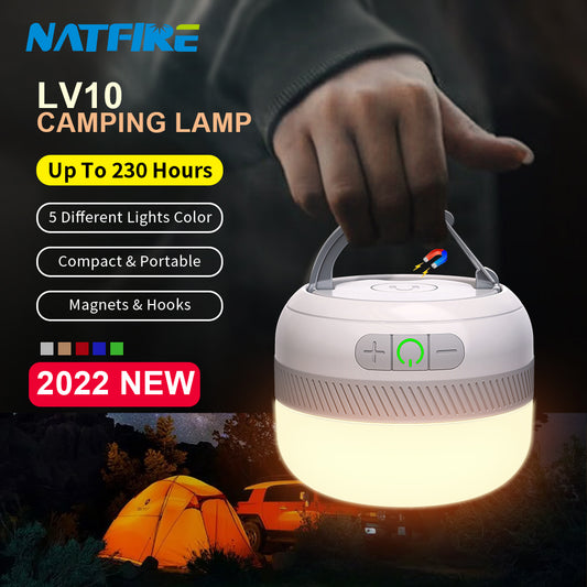 LED Camping Flashlight 230 Hours Rechargeable Camping Lantern