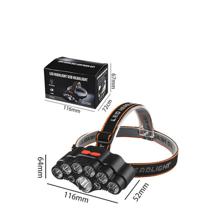 Led 18650 Outdoors Head Light Powerful Rechargeable Led Headlamp