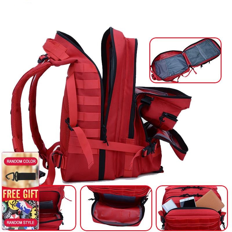 Rucksack Men Outdoor Sports Climbing 45L Hunting Hiking Camping Oxford Bag