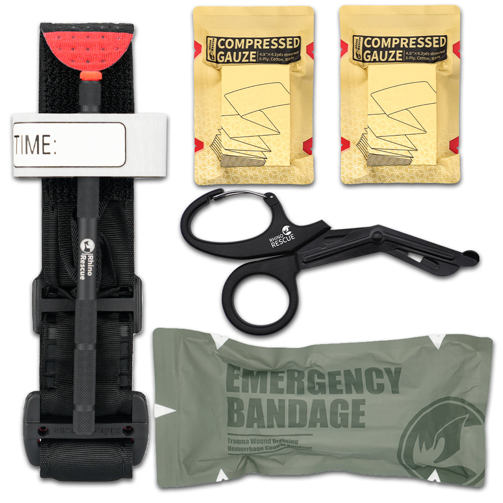 Rhino Rescue Israeli Bandage Medical Tourniquet Emergency Trauma Kit