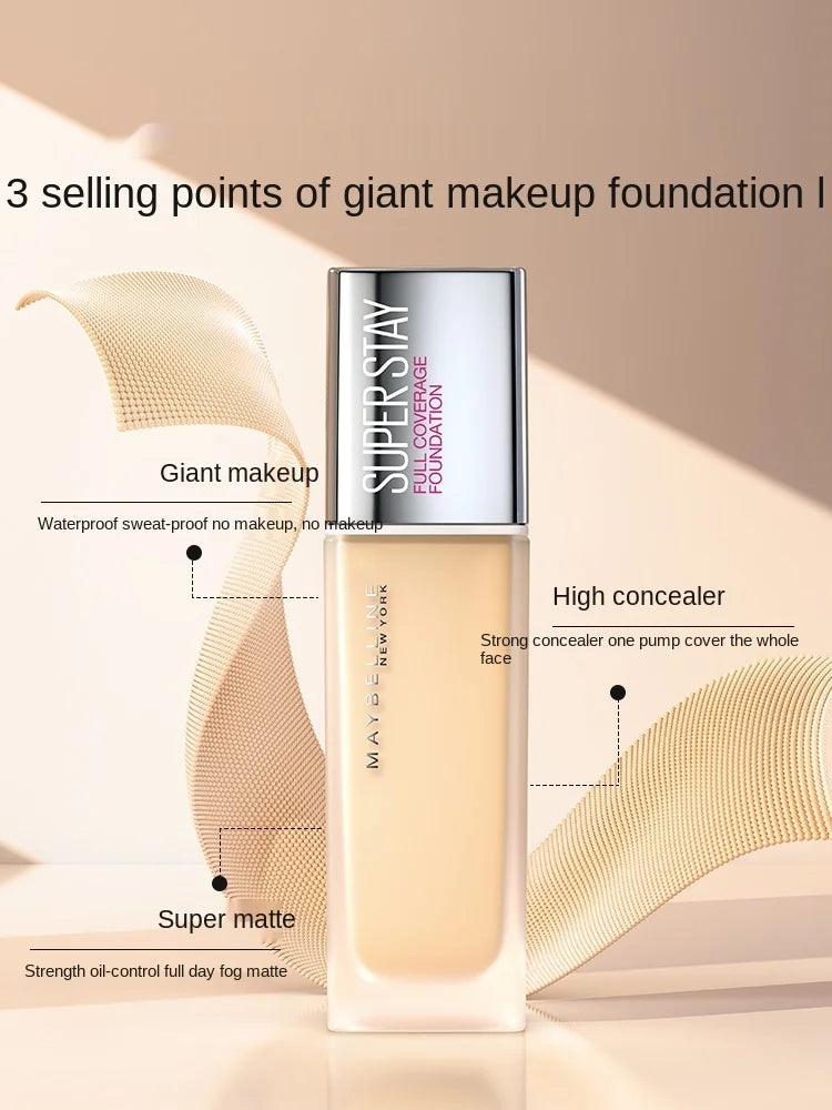 Maybelline Giant Longwear Foundation - Oil Control & Smear-Proof Concealer