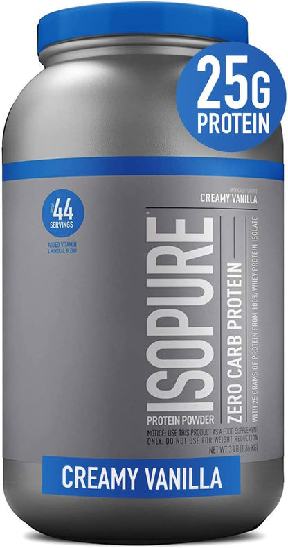 Isopure Creamy Vanilla Whey Isolate Protein Powder