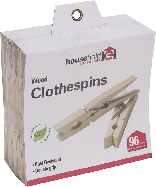 Household Essentials Household Essentials Classic Birchwood Clothespins