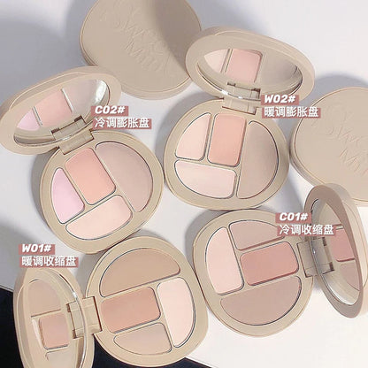 Matte Contour Palette - Sculpt, Illuminate, and Blush with Lasting Radiance