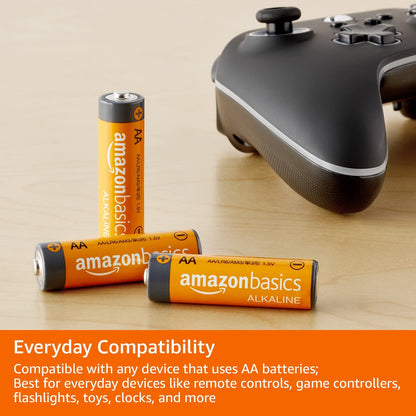 Amazon Basics 48 Pack AA High-Performance Alkaline Batteries