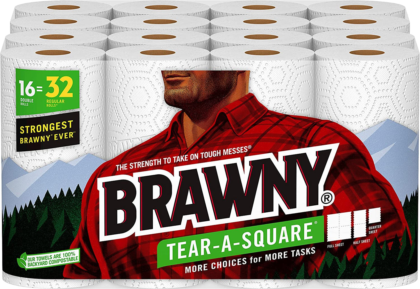 Brawny® Tear-A-Square® Paper Towels