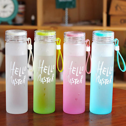 Wholesale vaso de agua frosted portable bottle