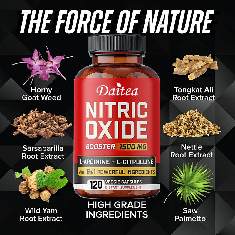 Nitric Oxide Booster Strength Pump Supplements